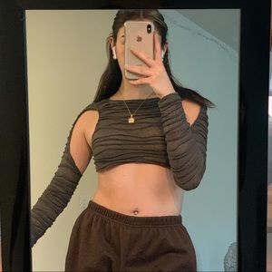 Textured cut out crop